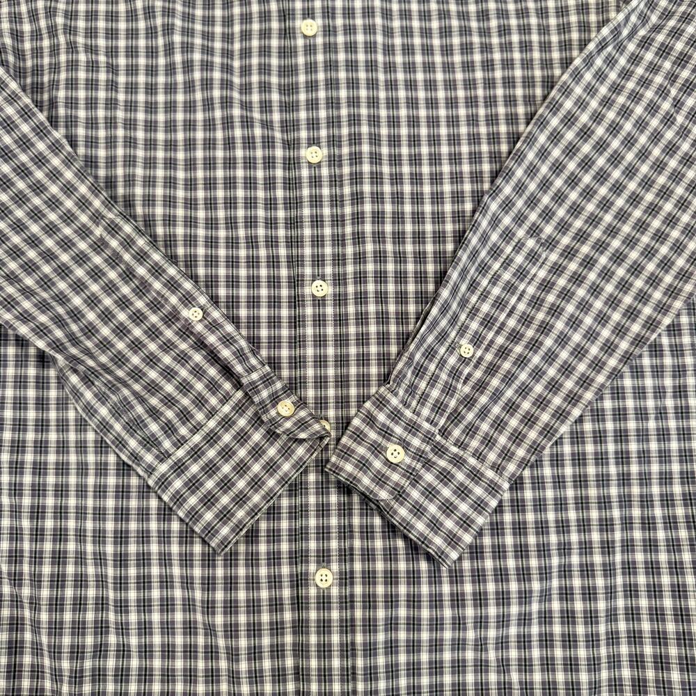 J Press Tartan Button Down Shirt Men's XL Purple Blue Cotton Heritage Plaid - Picture 11 of 16